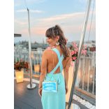 " Mentazöld-fehér és kék-fehér epoxi gyanta 2in1 clutch táska"#01