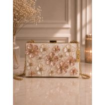  "Gyöngyház-rosegold 3D-s epoxi gyanta clutch táska"#15