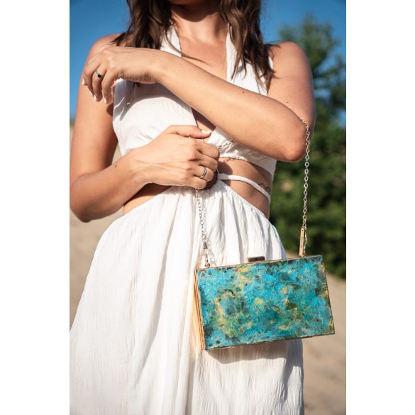 "Kék-arany epoxi clutch tásdka" #13