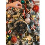 "Fekete-arany alkohol ink táska" #19