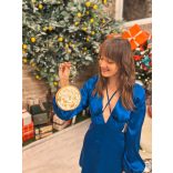 " Arany-fehér alcohol ink clutch táska" #20