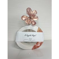   "Anyák napi akril virágtartó rose gold színben - Legjobb Anya felirattal és epoxi gyanta virággal"#03