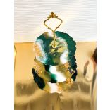 " Zöld-arany 3 emeletes epoxi gyanta kínálótal " #02