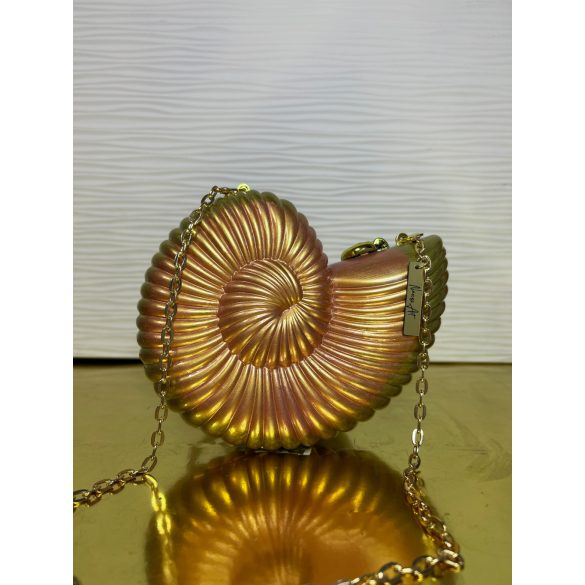 "Rosegold-arany epoxi gyanta kagyló formájú elegáns táska"#08