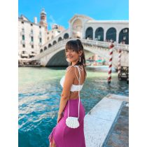   "Gyönygház epoxi gyanta fedésű mini kagylós táska"#17