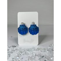 "Metál kék epoxi gyanta kagylós fülbevaló"#20