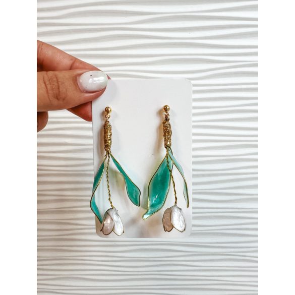 " Epoxi gyanta hóvirág fülbevaló"#61