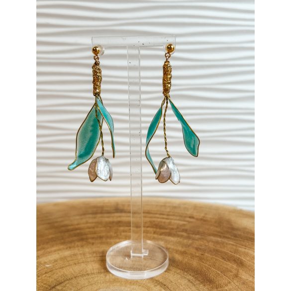 " Epoxi gyanta hóvirág fülbevaló"#61