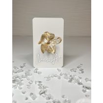 "Arany epoxi gyanta virágos gyűrű"#04