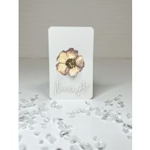 "Rosegold epoxi gyanta virágos gyűrű"#06