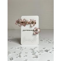 "Rosegold virágos hajsat szett"#02