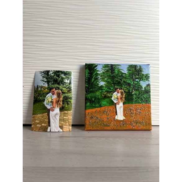 "Egyedi fényképből festmény 15x15 cm-es" #01