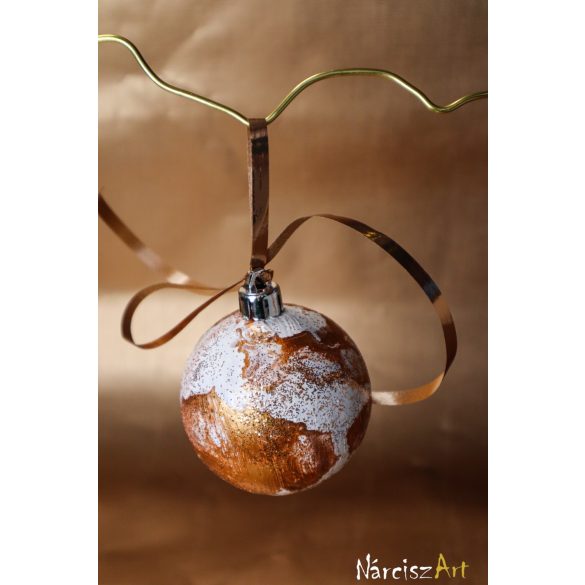 " Bronz Mámor Karácsonyi Gömb " #002
