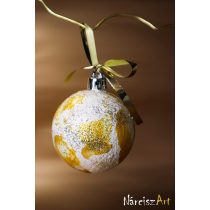 " Fénylő Arany Karácsonyi Gömb " #006