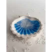   "Kék-fehér epoxi gyanta tengeres kagylós ékszertartó tálka"02