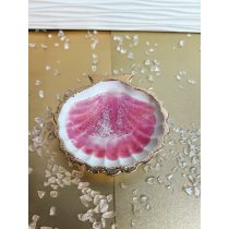   "Rózsaszín-arany kagylós ékszertartó tálka"#06