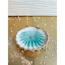   "Türkíz arany tenger feelinges kagylós ékszertartó tálka"#07