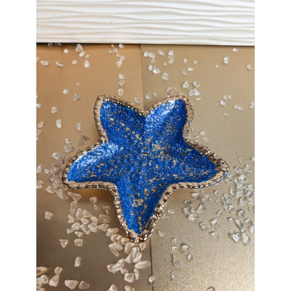 "Kék-arany tengeri csillag formájú ékszertartó tálka"#10