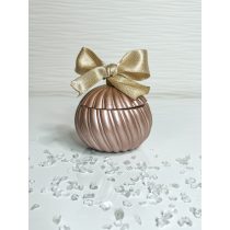   "Metál rózsa arany  karácsonyi gömb formájú ékszertartó ajándék"#02