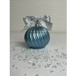 "Kék karácsonyi gömb formájú ékszertartó ajándék"#04