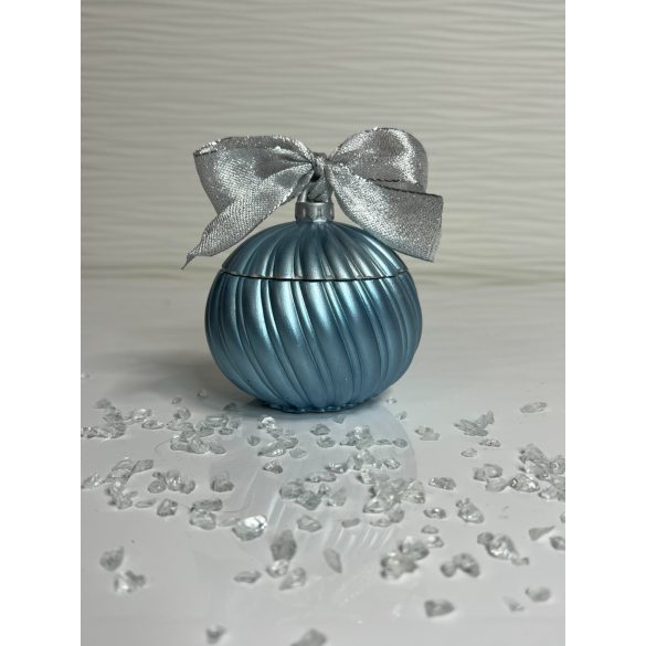 "Kék karácsonyi gömb formájú ékszertartó ajándék"#04
