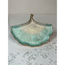   "Türkíz levél formájú ékszertartó tálka"#02