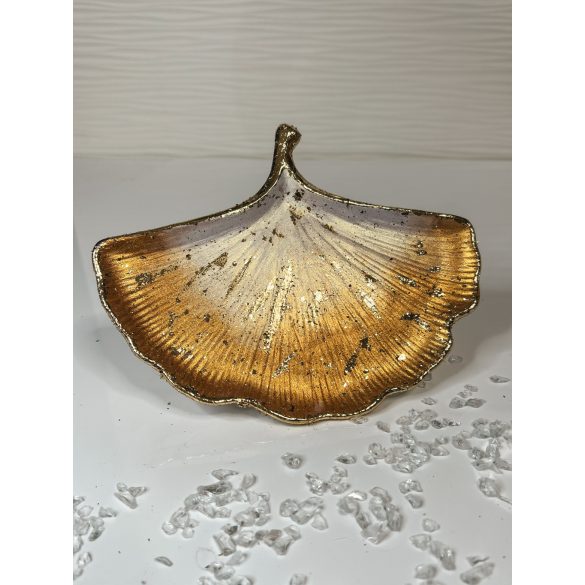 "Bronz levél formájú ékszertartó tálka"#03