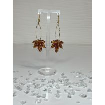   "Burgundi-arany epoxi gyanta leveles fülbevaló"#03