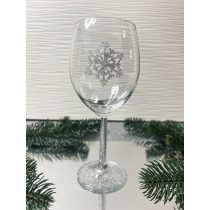   "Ezüst karácsonyi boros pohár epoxi gyanta ajándék"#03