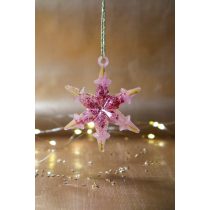 " Rosegold csillag karácsonyfadísz " #231