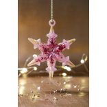 " Rosegold csillag karácsonyfadísz " #231