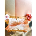 "Fehér-arany-barack epoxi gyanta sütis kínálótál" #12