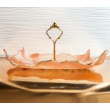 "Fehér-arany-barack epoxi gyanta sütis kínálótál" #12