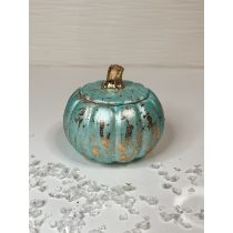   "Türkíz-arany levehető fedelű tök formájú ékszertartó"#02
