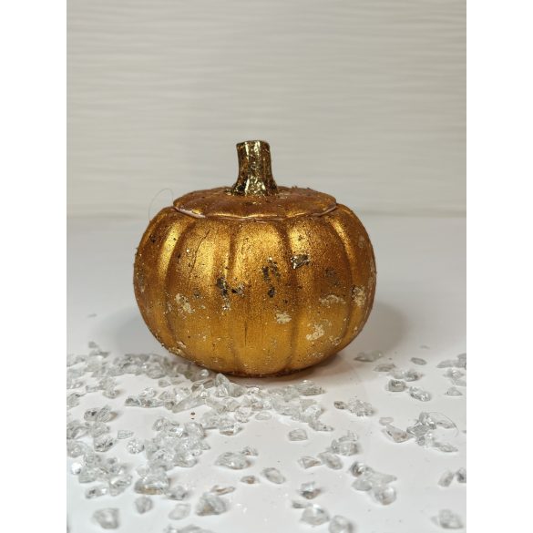 "Bronz-arany levehető fedelű tök formájú ékszertartó"#03