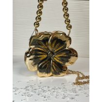   "Arany-fekete virág formájú epoxi gyanta fedésű táska"#03