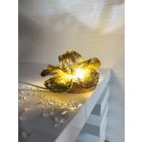 "Arany-áttetsző epoxi gyanta virág formájú hangulatlámpa"#01