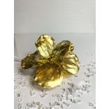 "Arany-áttetsző epoxi gyanta virág formájú hangulatlámpa"#01