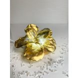 "Arany-áttetsző epoxi gyanta virág formájú hangulatlámpa"#01